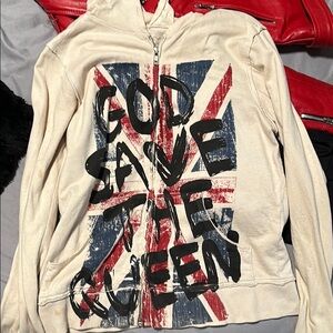 God Save the Queen hoodie/ sex pistols inspired
